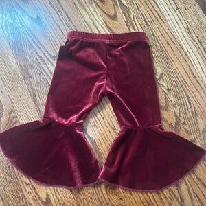 Bell Bottom Velour Pants